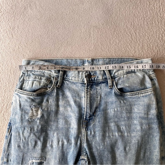 Old Navy Relaxed Slim Taper Jeans 34 Bright Acid Wash - Picture 11 of 12